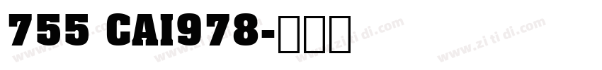 755 CAI978字体转换
